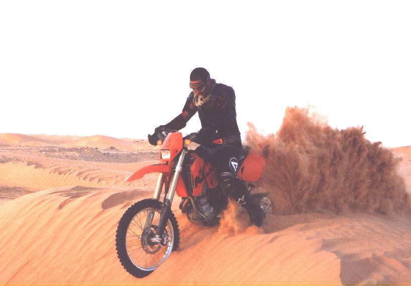 KTM v pesku